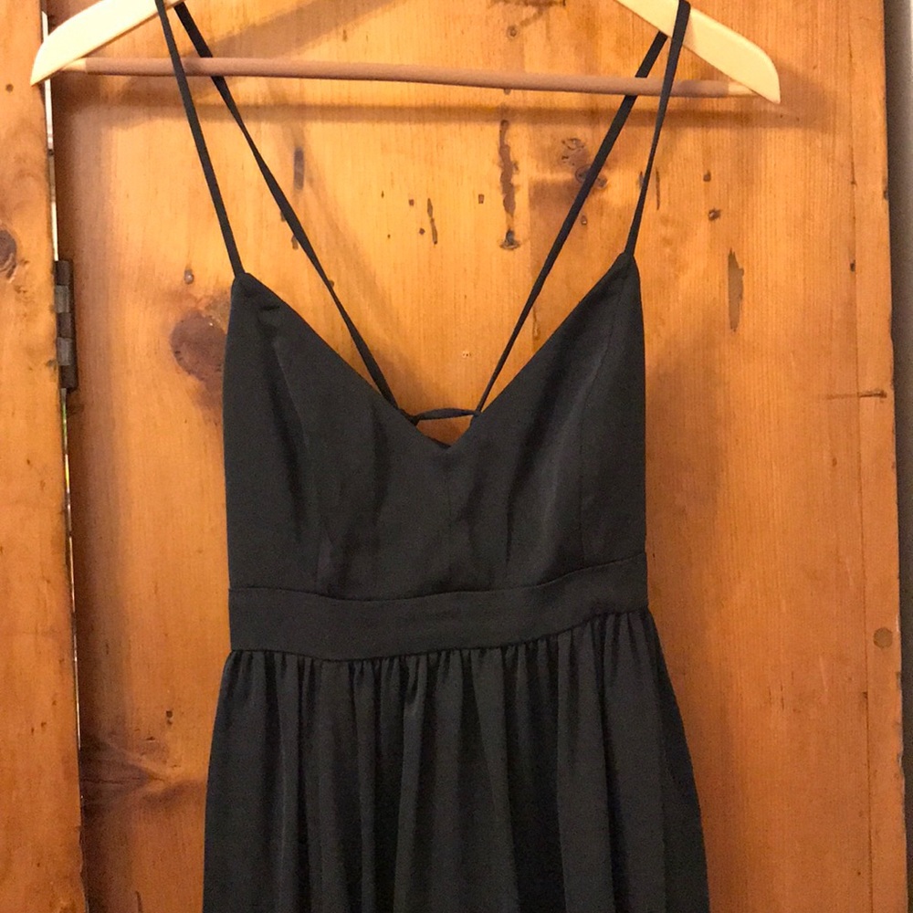 Petite long drapey spaghetti strap dress - Picture 3 of 3